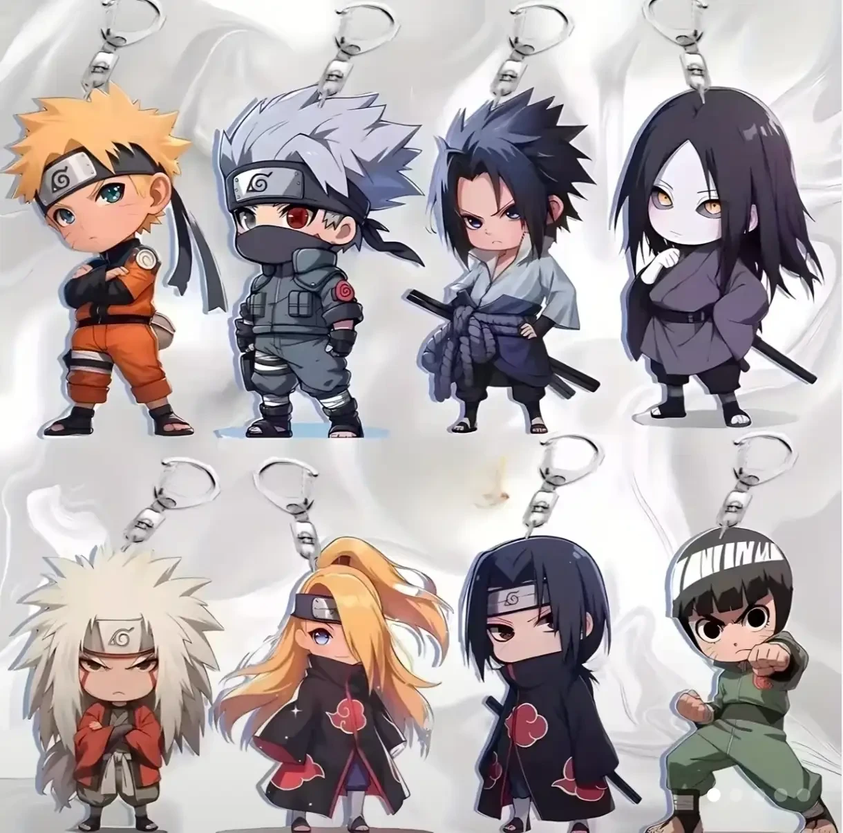 Llaveros Anime Naruto - Demon Slayer Acrílico  2