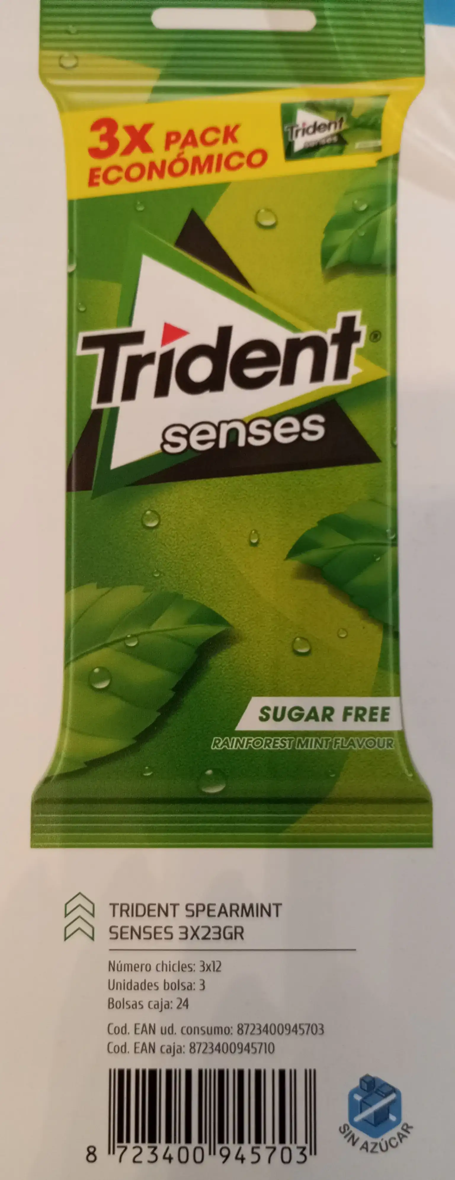 TRIDENT SPEARMINT SENSES