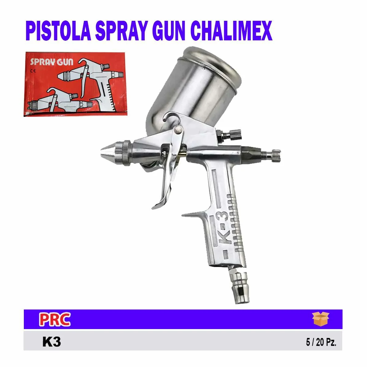PISTOLA SPRAY GUN CHALIMEX 400 ML