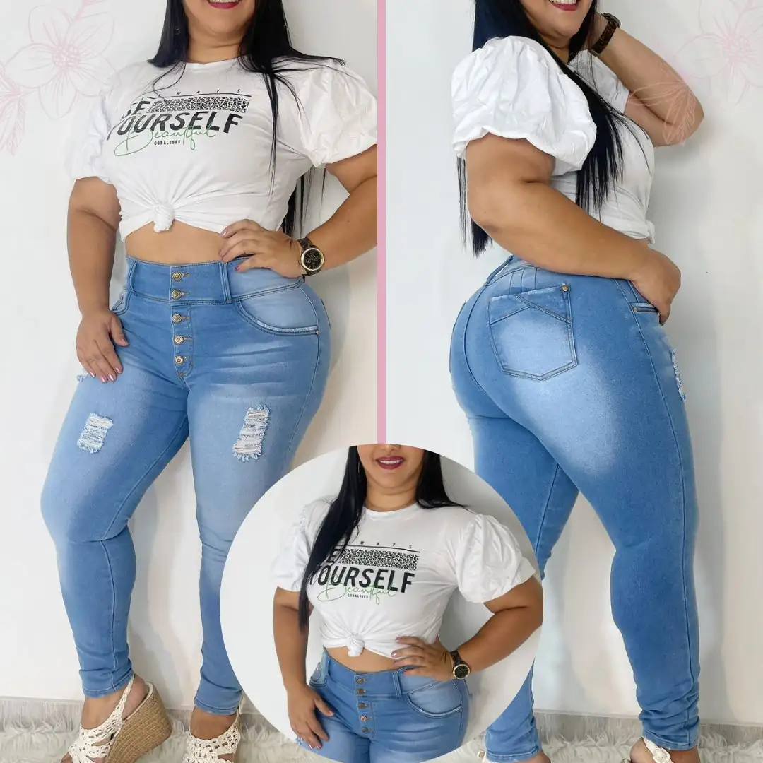 Jeans Rotos Talla Plus