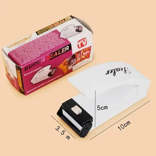 MINI SELLADORA DE BOLSAS PLÁSTICAS MULTIFUNCIONAL  4