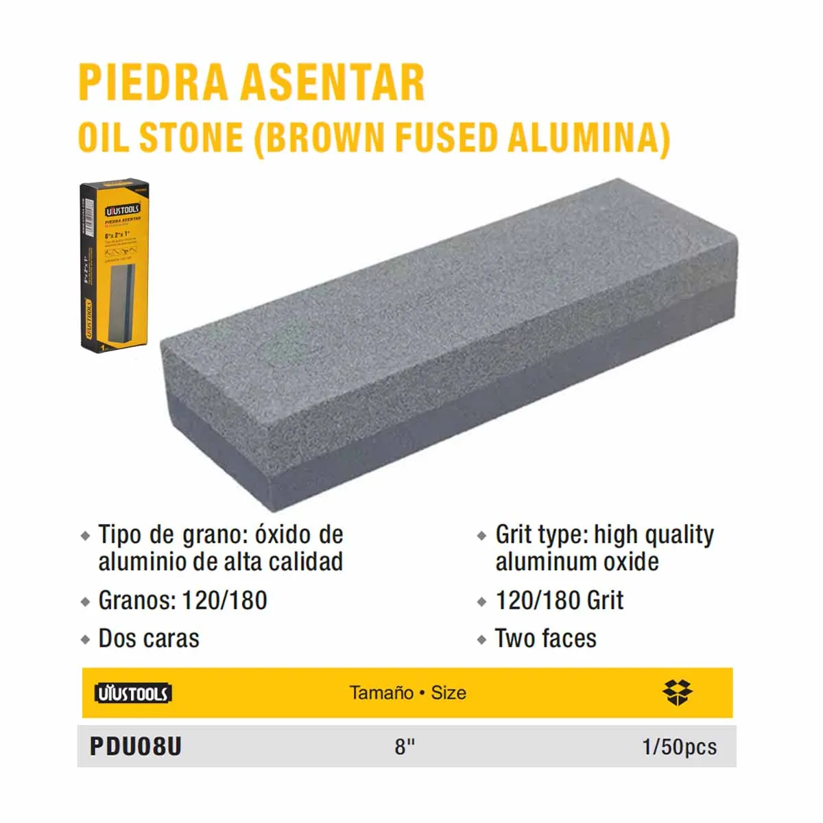 PIEDRA PARA AFILAR UYUST 8´X2´X1
