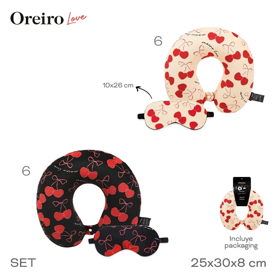 SET DE VIAJE OREIRO ALMOHADA Y ANTIFAZ 31321