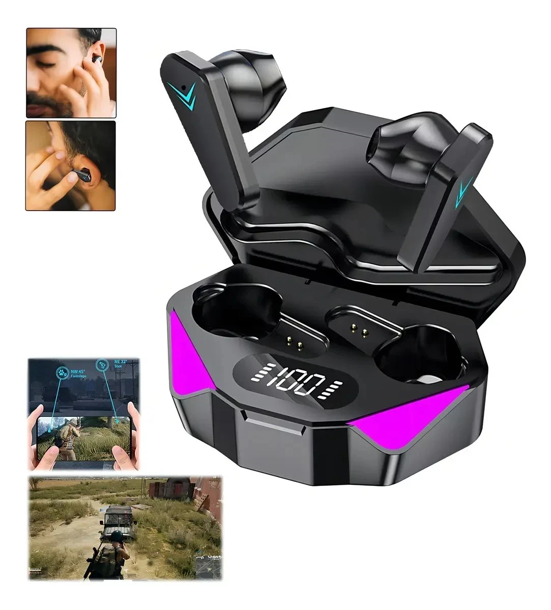 Audífonos Bluetooth X15 Tws Hq Gamer Inalámbricos Touch 3