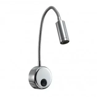 LAMPARA PARED PLATEADA 3W IP20