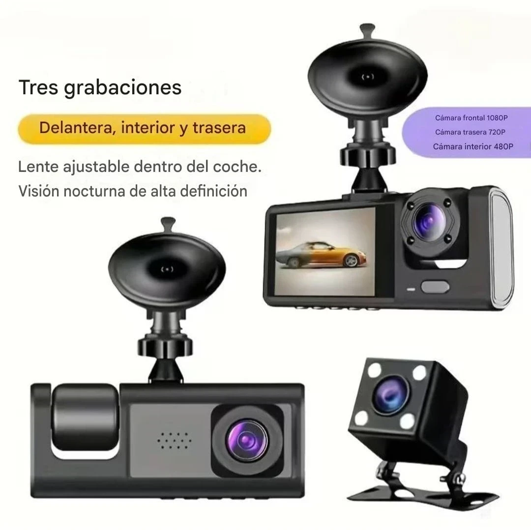CÁMARA PARA CARRO 3 EN 1