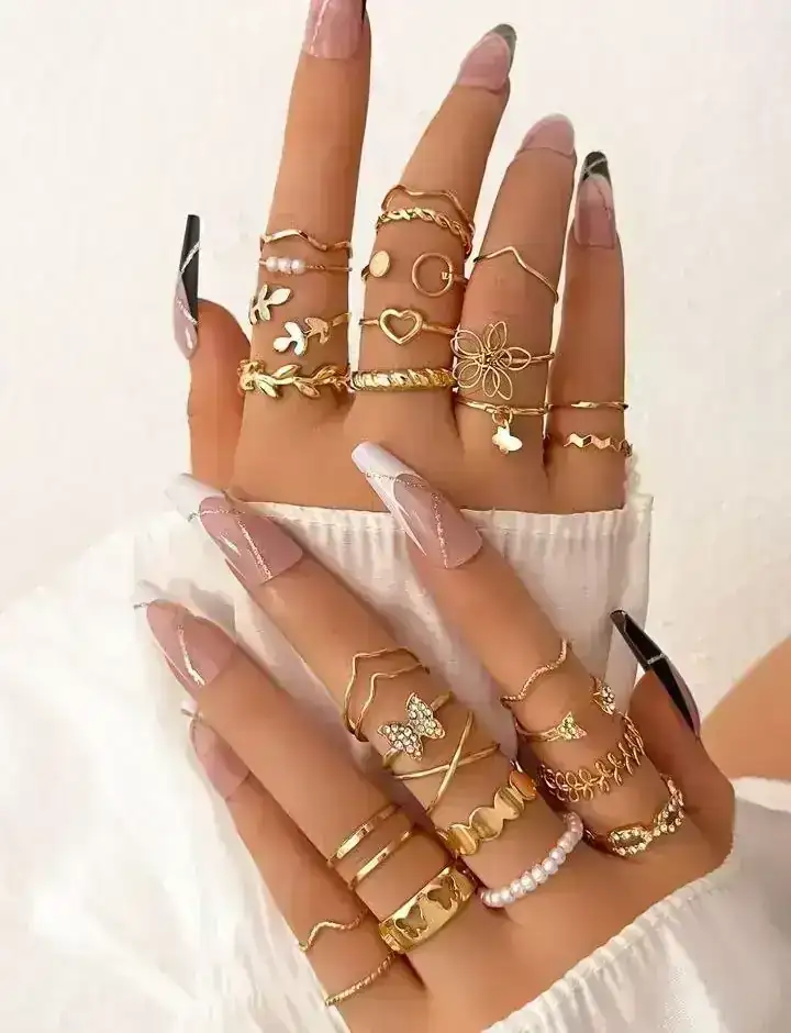 Set x27 Anillos Cascabel  REF: D17