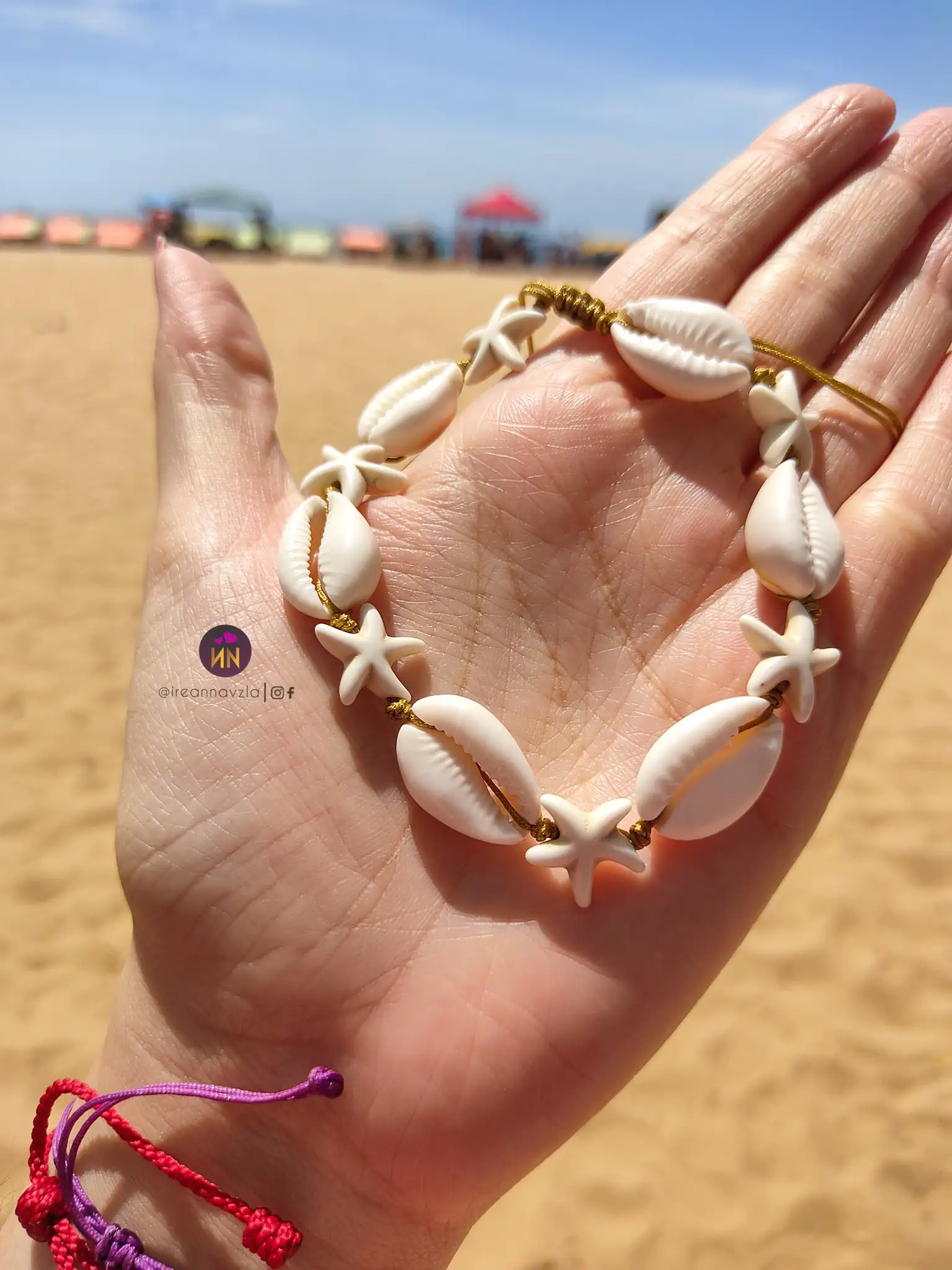 Tobillera caracol estrellas  3