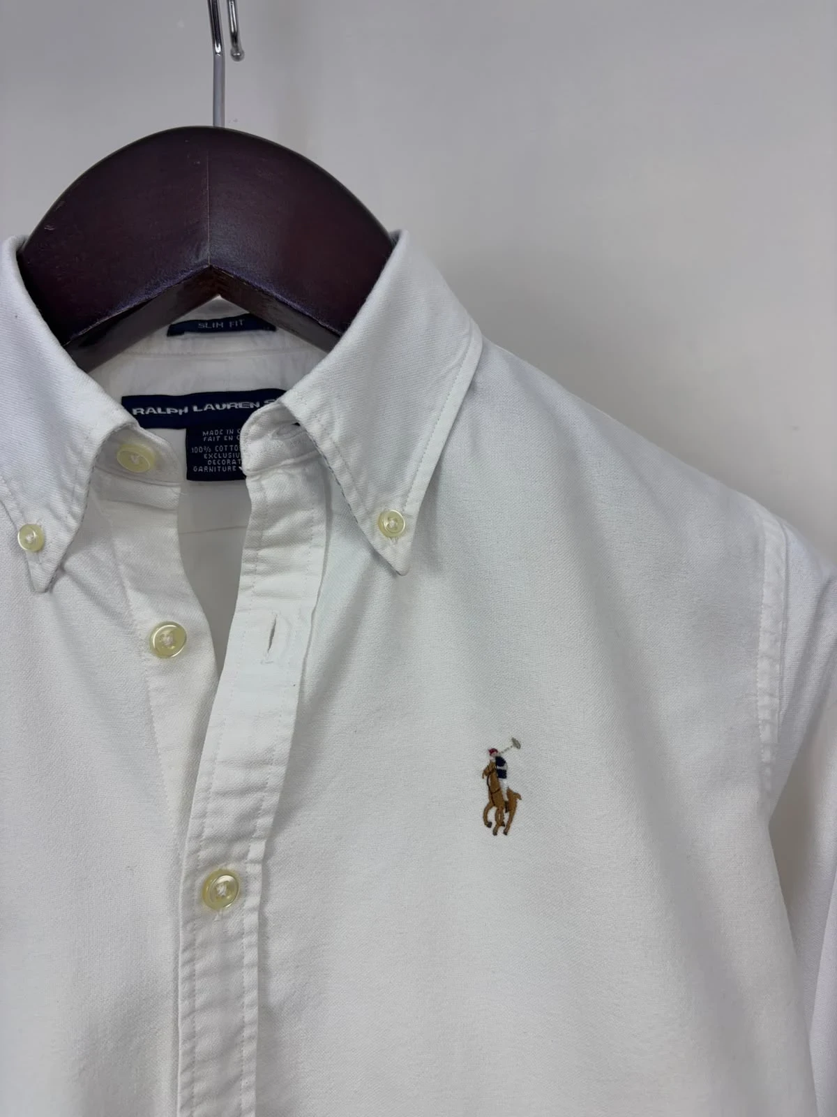RALPH LAUREN SPORT WHITE SLIM FIT SHIRT 3