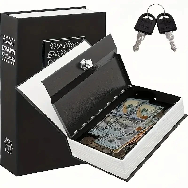 Caja Fuerte Forma libro llaves seguridad  2