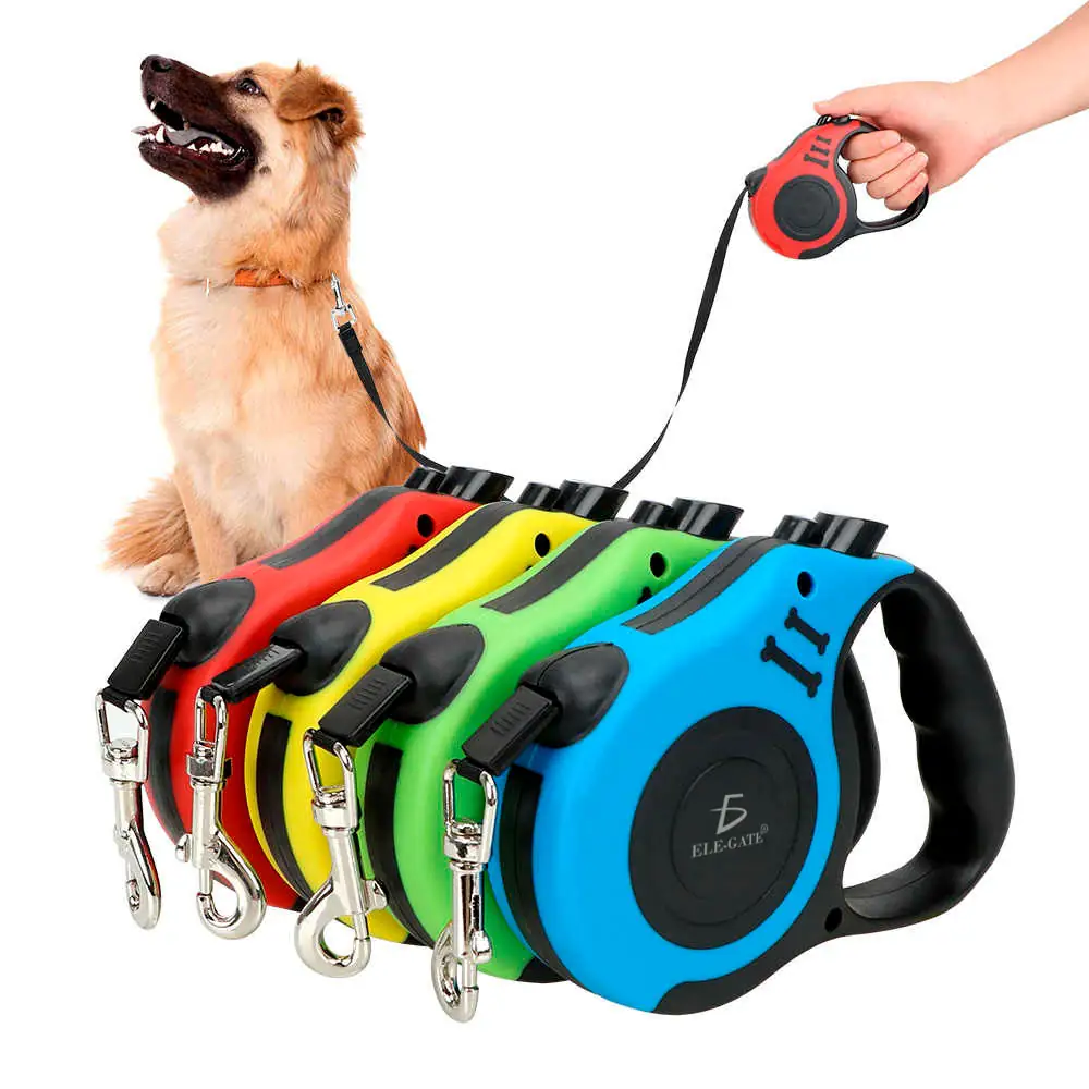 Correa Retráctil Para Perros Y Mascotas Medianas 3Mts 4
