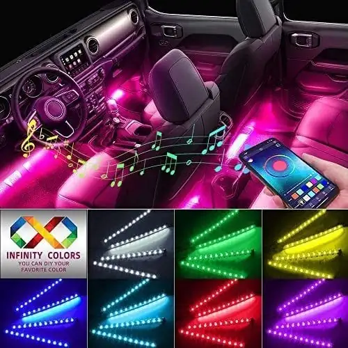 Luces led para interior de carro 