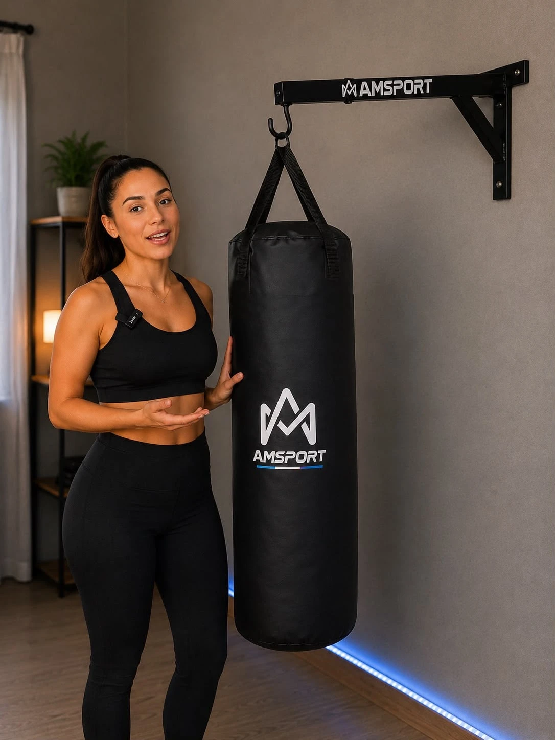 BOLSA DE BOXEO 1.20M CON SOPORTE DE 60CM 3