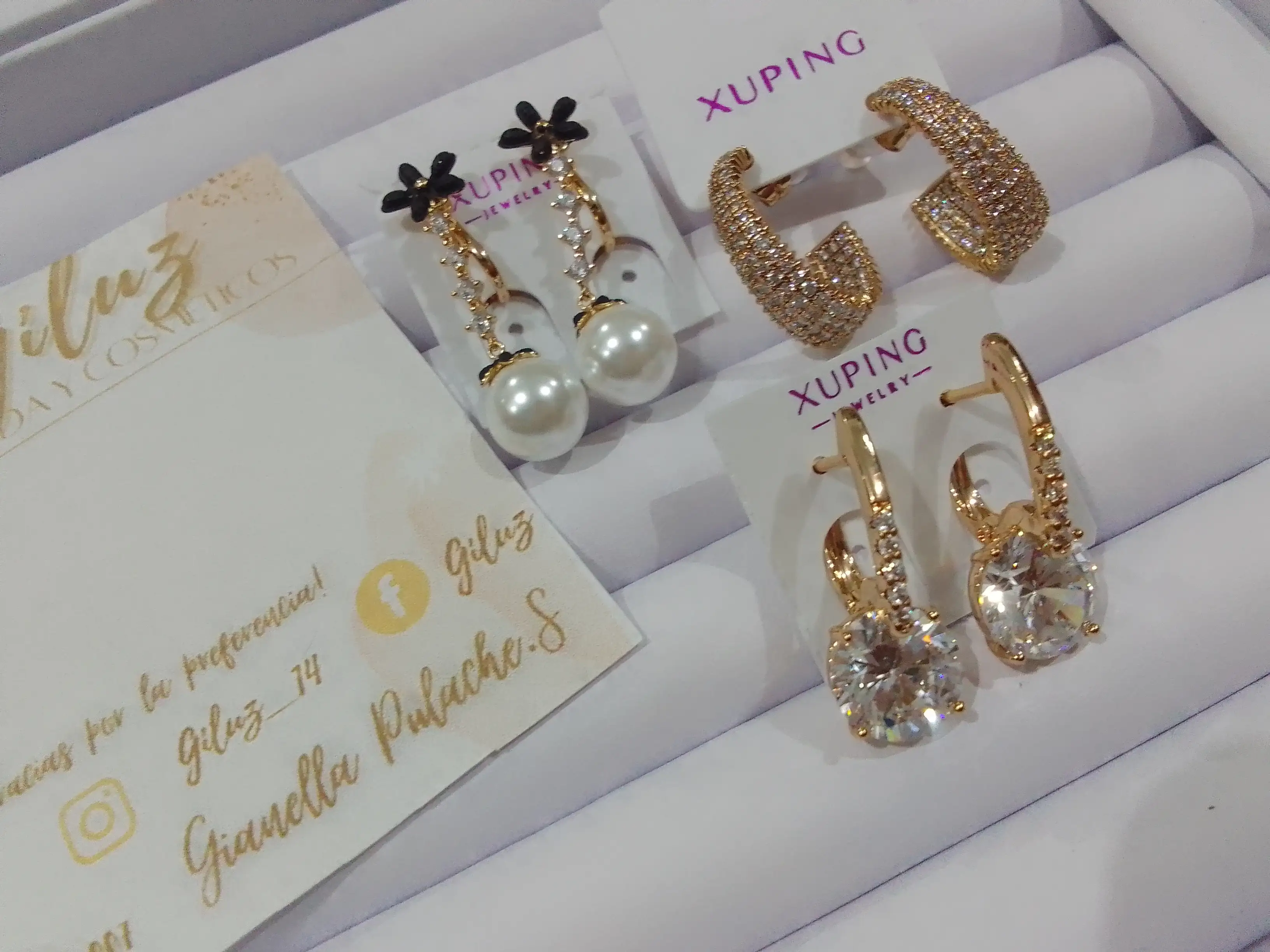 Argollas colgantes mini