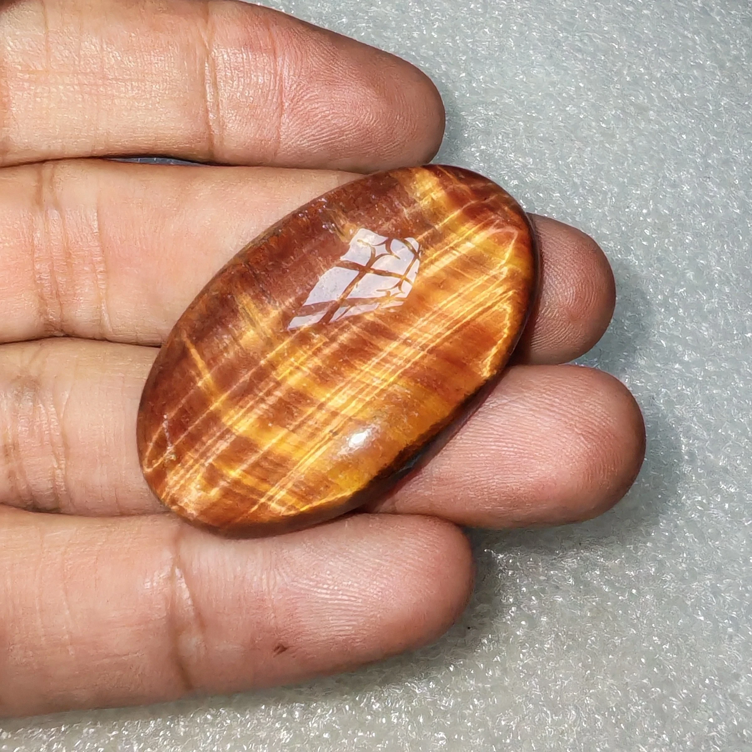 Cabujon de ojo de tigre calidad premium 