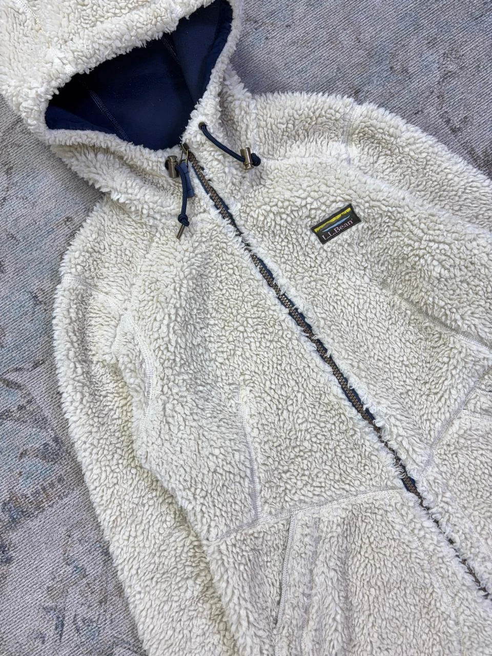 L.L.BEAN SHERPA FLEECE LONG COAT JACKET