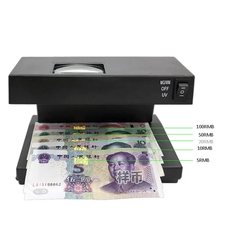 DETECTOR DE BILLETES FALSOS CON LUPA 5