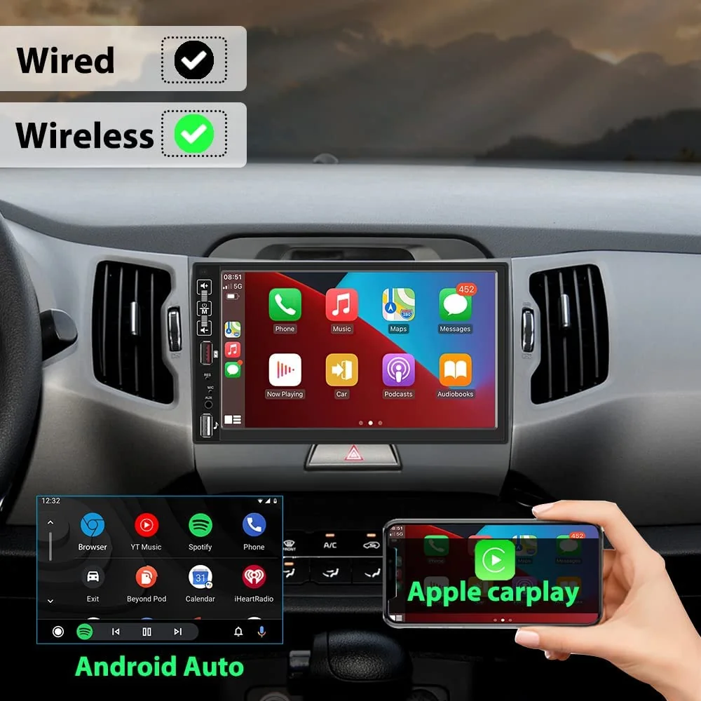 Estéreo de coche con Apple Carplay 2