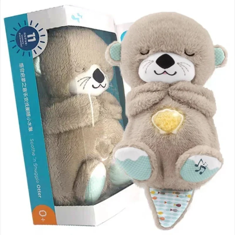 Peluche Nutria que respira con luz y sonido 2