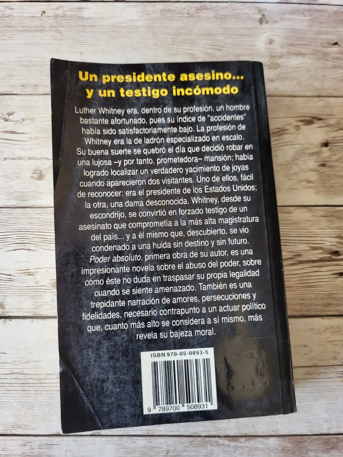 Poder Absoluto / David Baldacci / Thriller politico 2