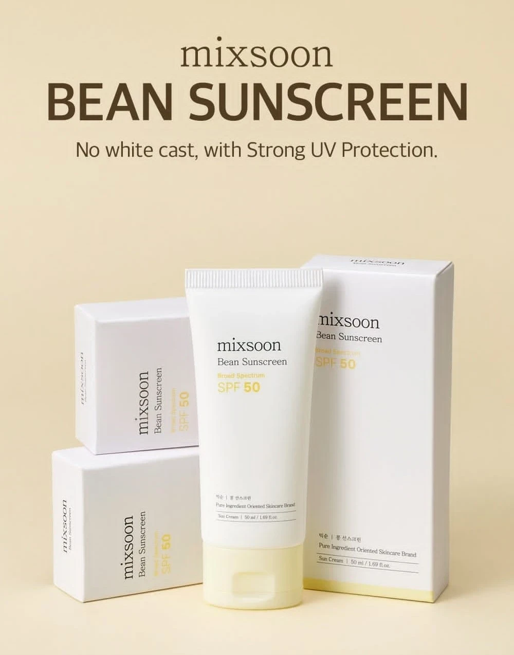 MIXSOON Bean Sun Serum SPF50+ PA++++