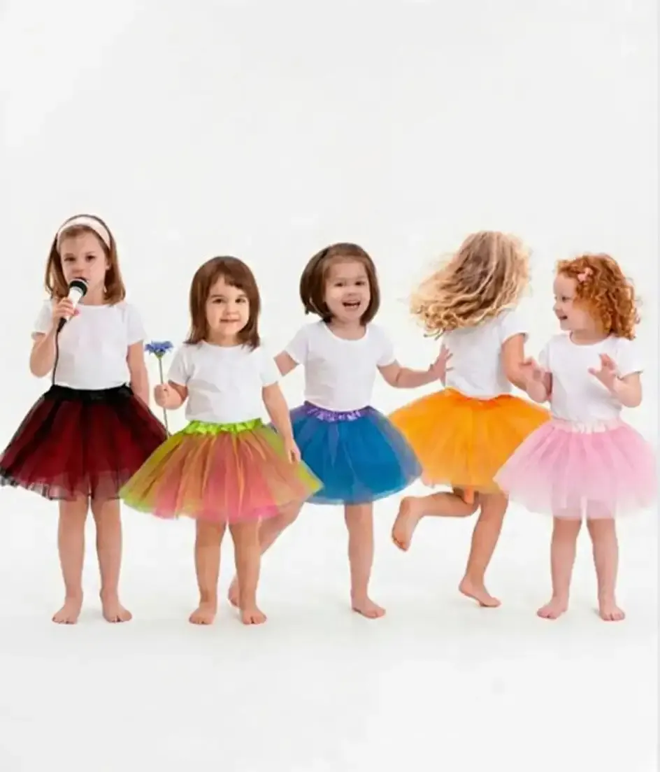 Tutu 3 capas 30cm bicolor 