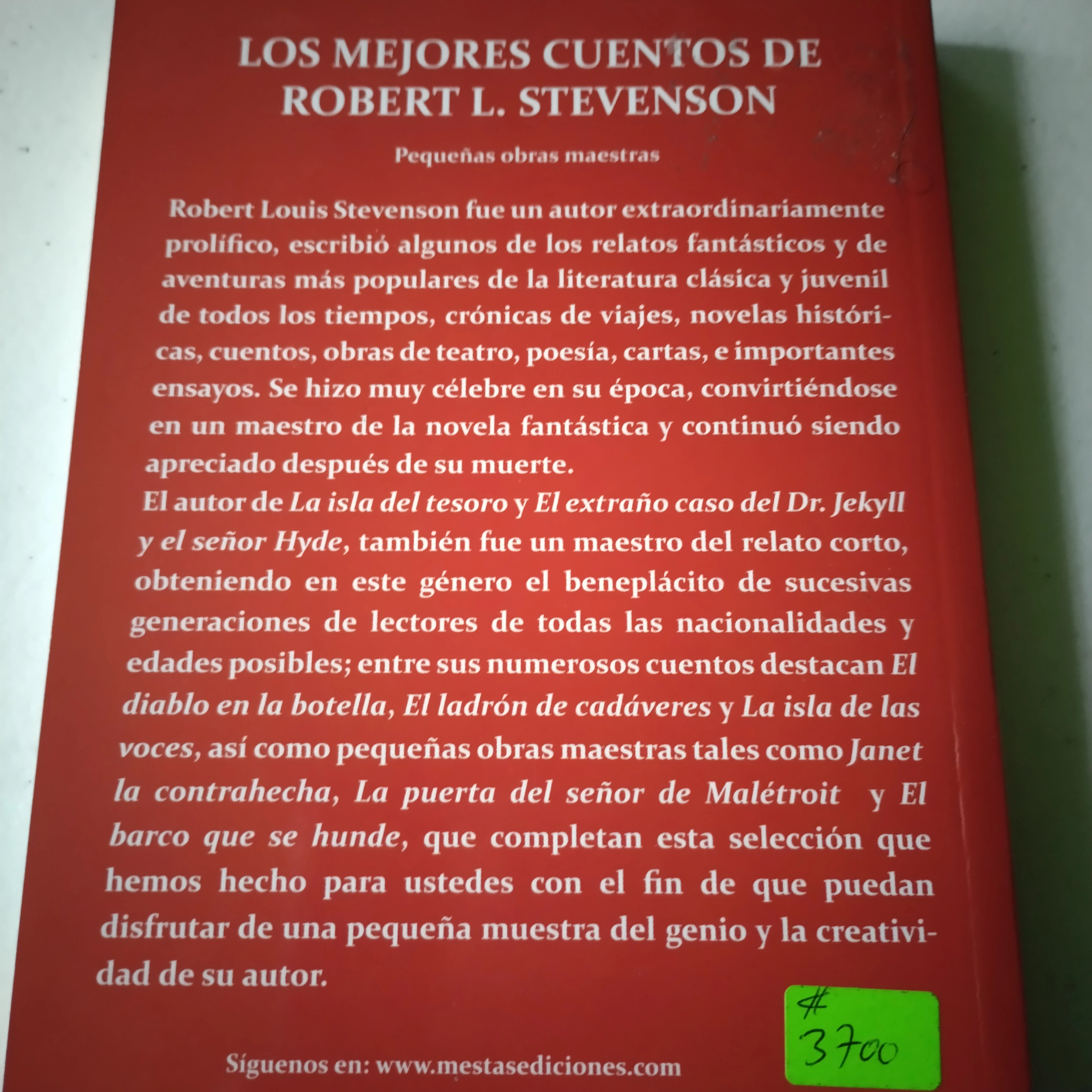 Cuentos de Robert L. Stevenson, nuevo  2