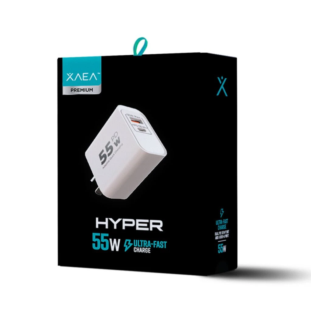 ADAPTADOR-CARGADOR 220V MODX-516 HYPER – 5,4A – 1USB + 1TC – XAEA – BLANCO