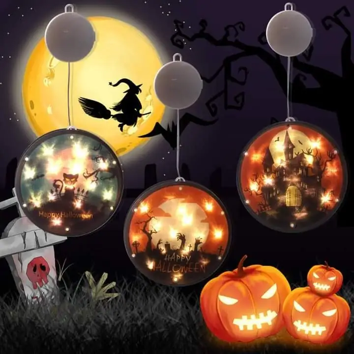 3 adornos para puerta de Halloween 3D