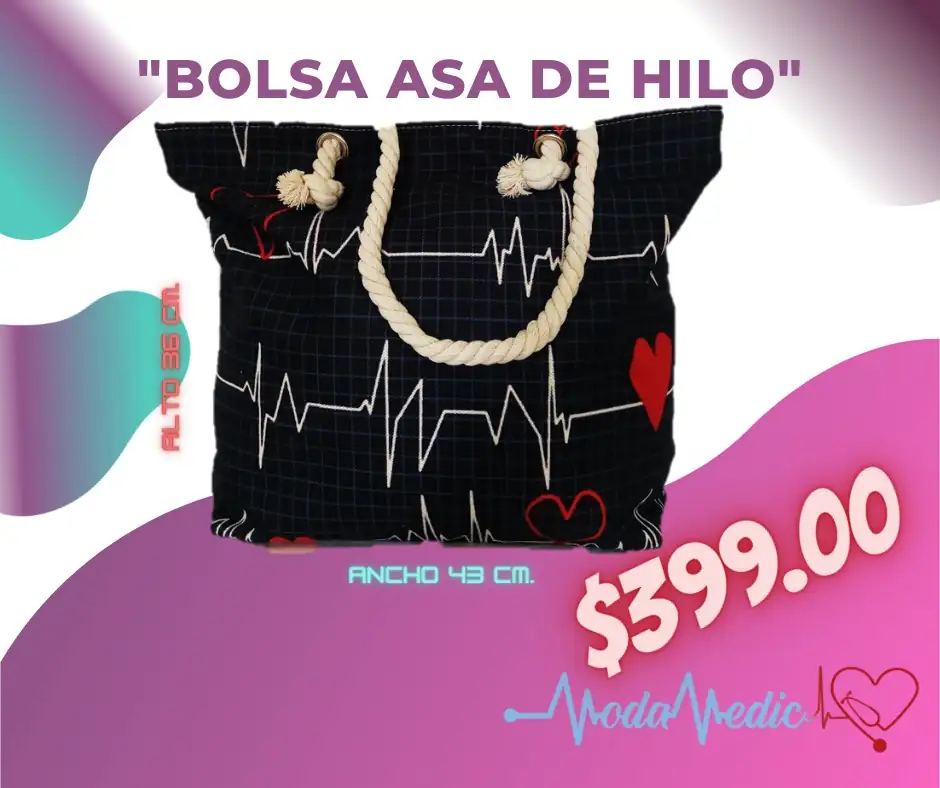 Bolsa con asa de hilo