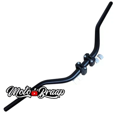 Manubrio Rizoma 78,5 cm con  bases Negro DT 125 - XTZ 150 - XTZ 125 - XTZ 250 - DR 150 - XR 150 - MRX 150 - TTR 150