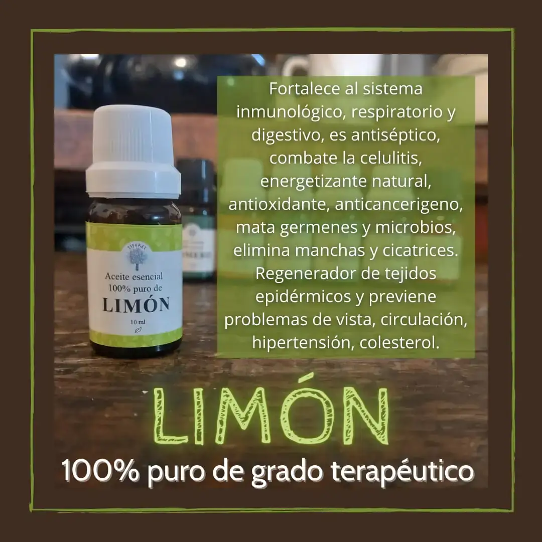 Aceite esencial de Limón 10, 30 y 100 ml