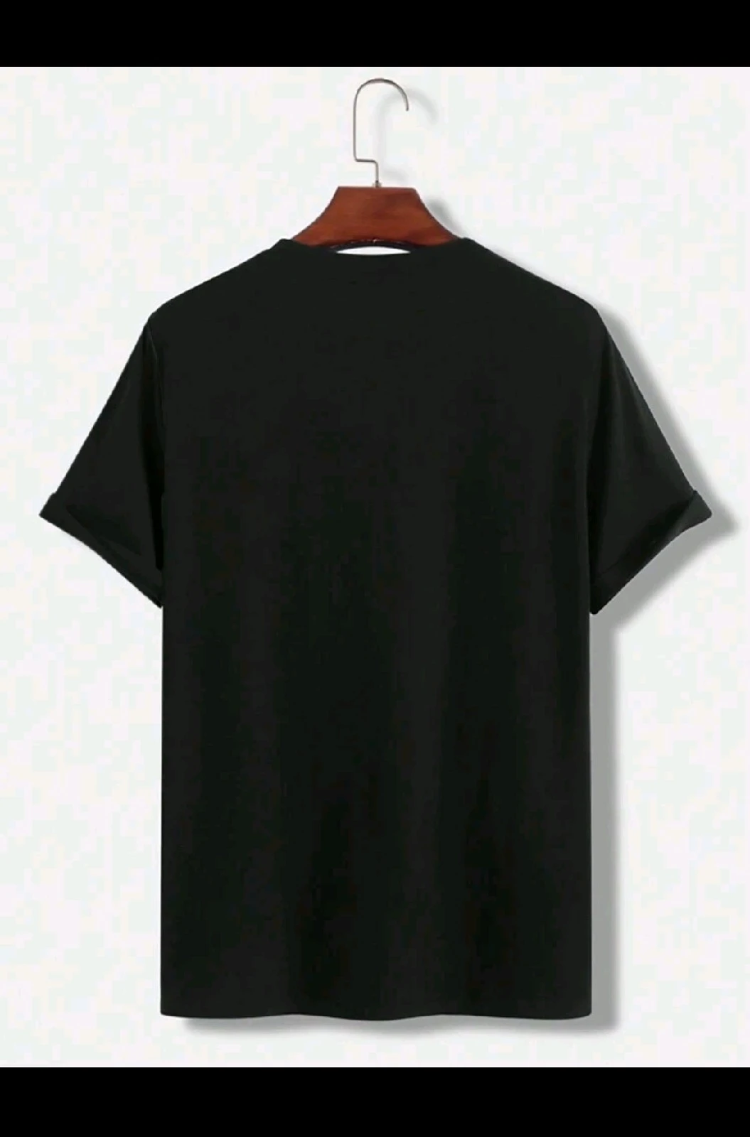 Franela de Hombre Deportiva "FUTURE" - Camiseta Negra con Franjas Verticales Blancas 2