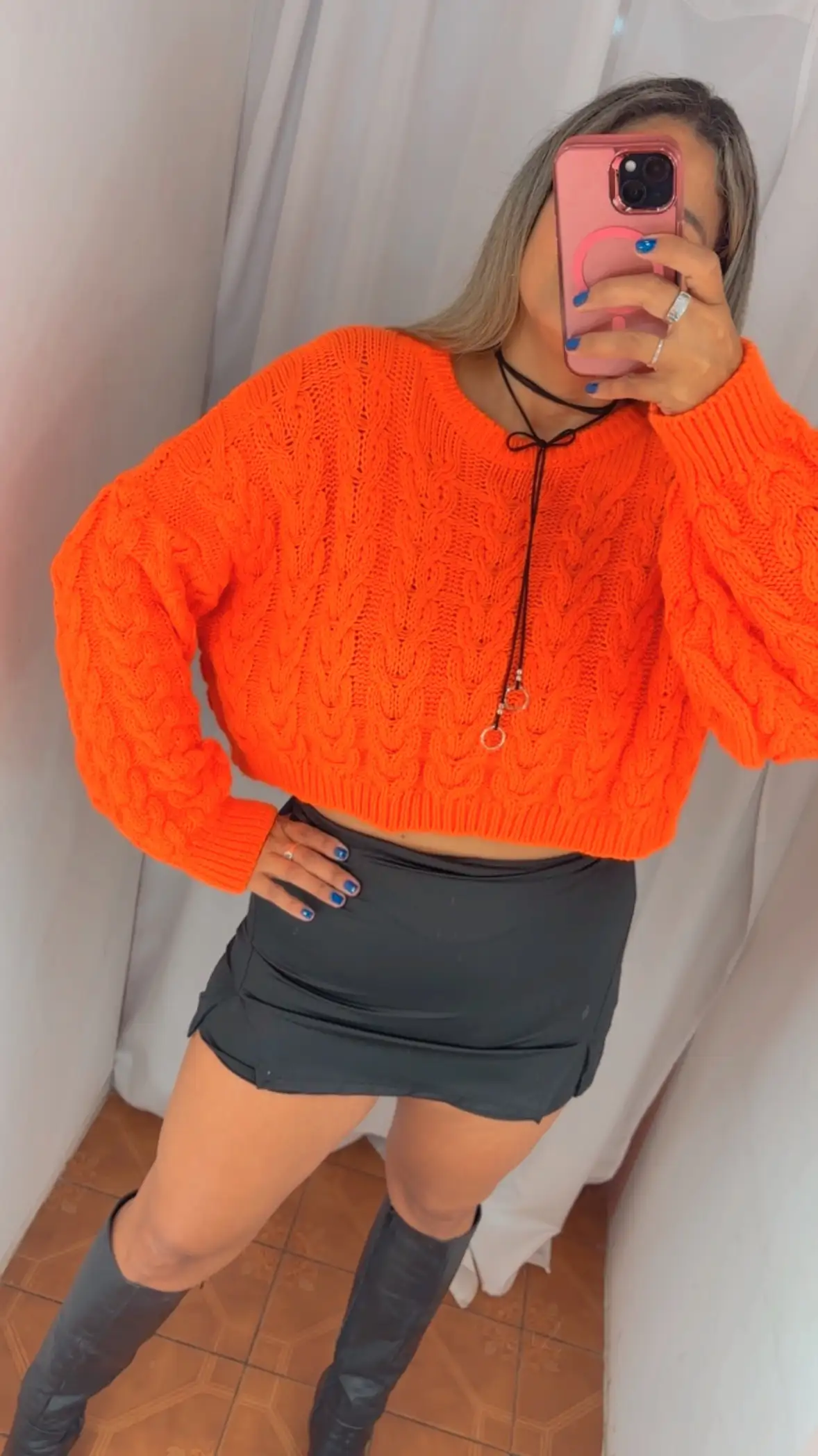 Sweater orange 2
