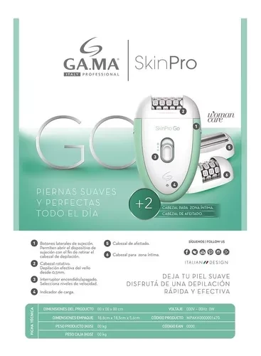 Depiladora&nbsp;GAMA Skin Pro Go II