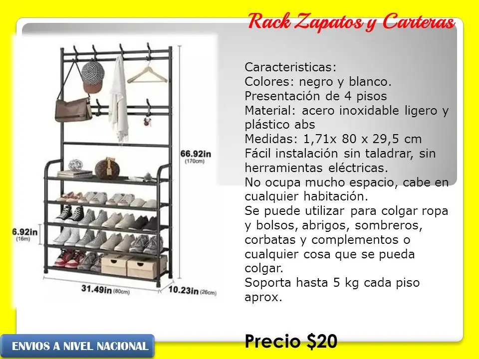 Organizador de carteras y de zapatos 2