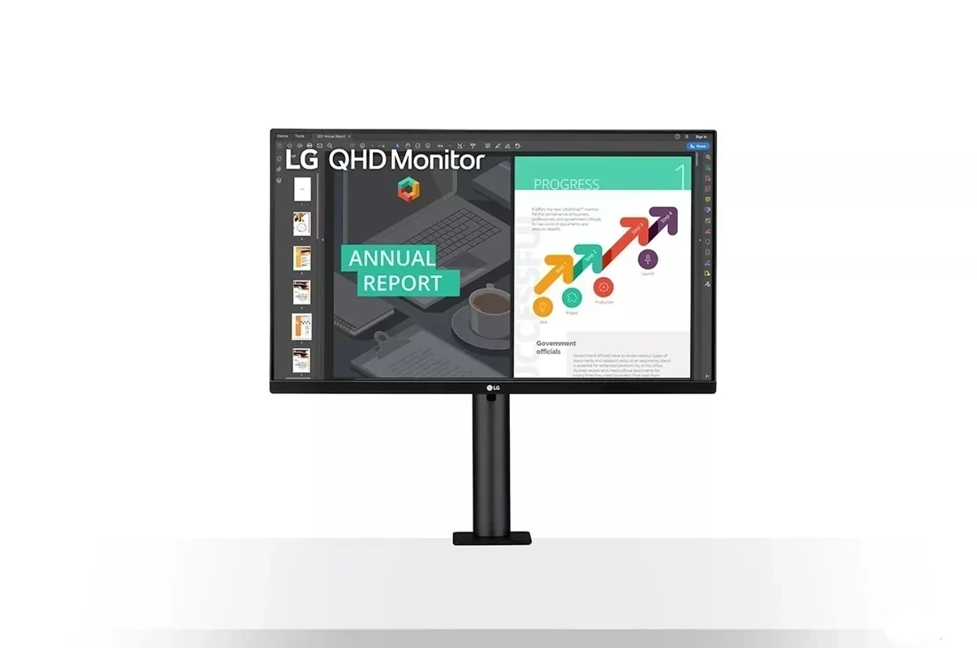 Monitor LG IPS ergonómico QHD de 27" con USB tipo C™ 3