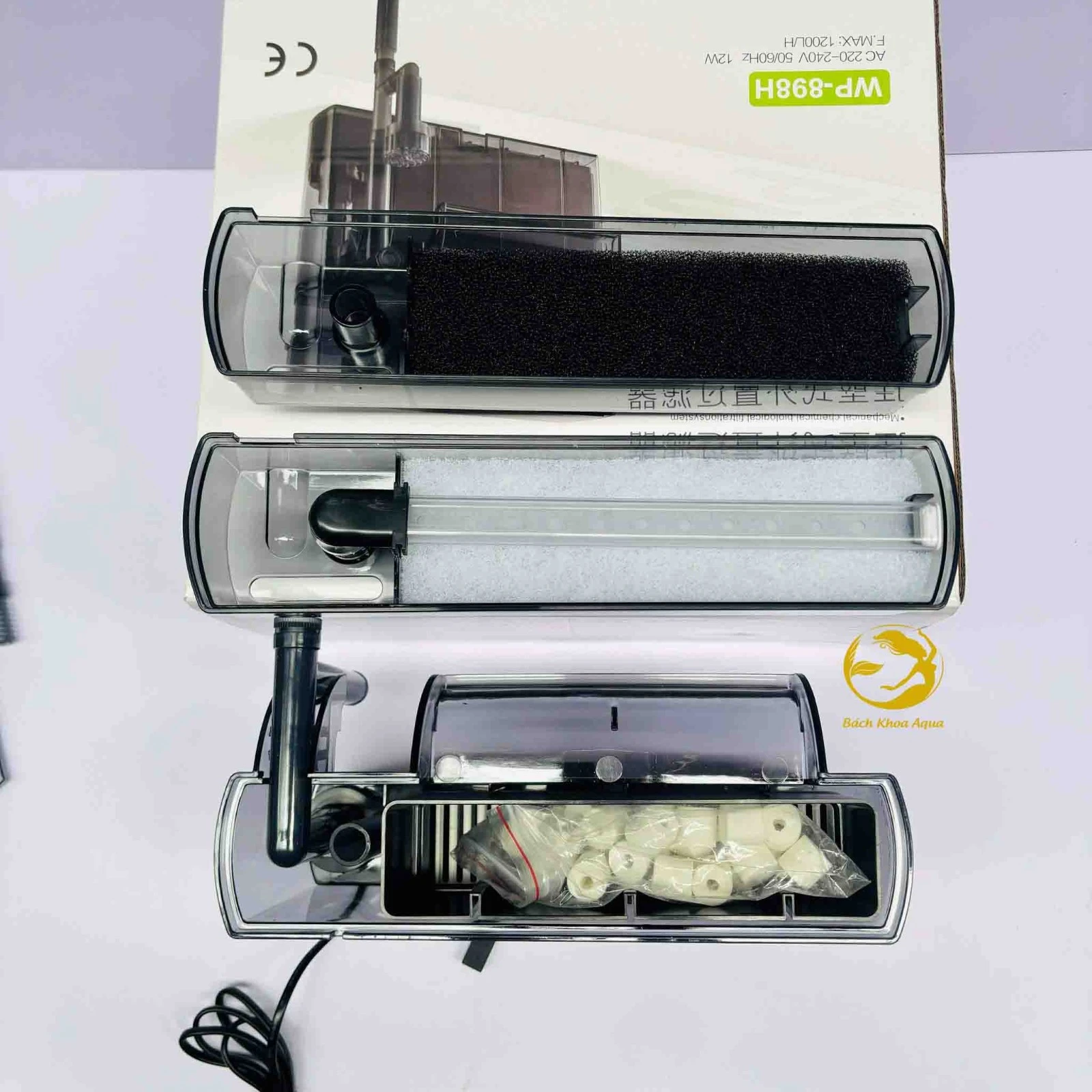 Filtro Mochila Sobo Wp-898h 12w 1200l/h 2