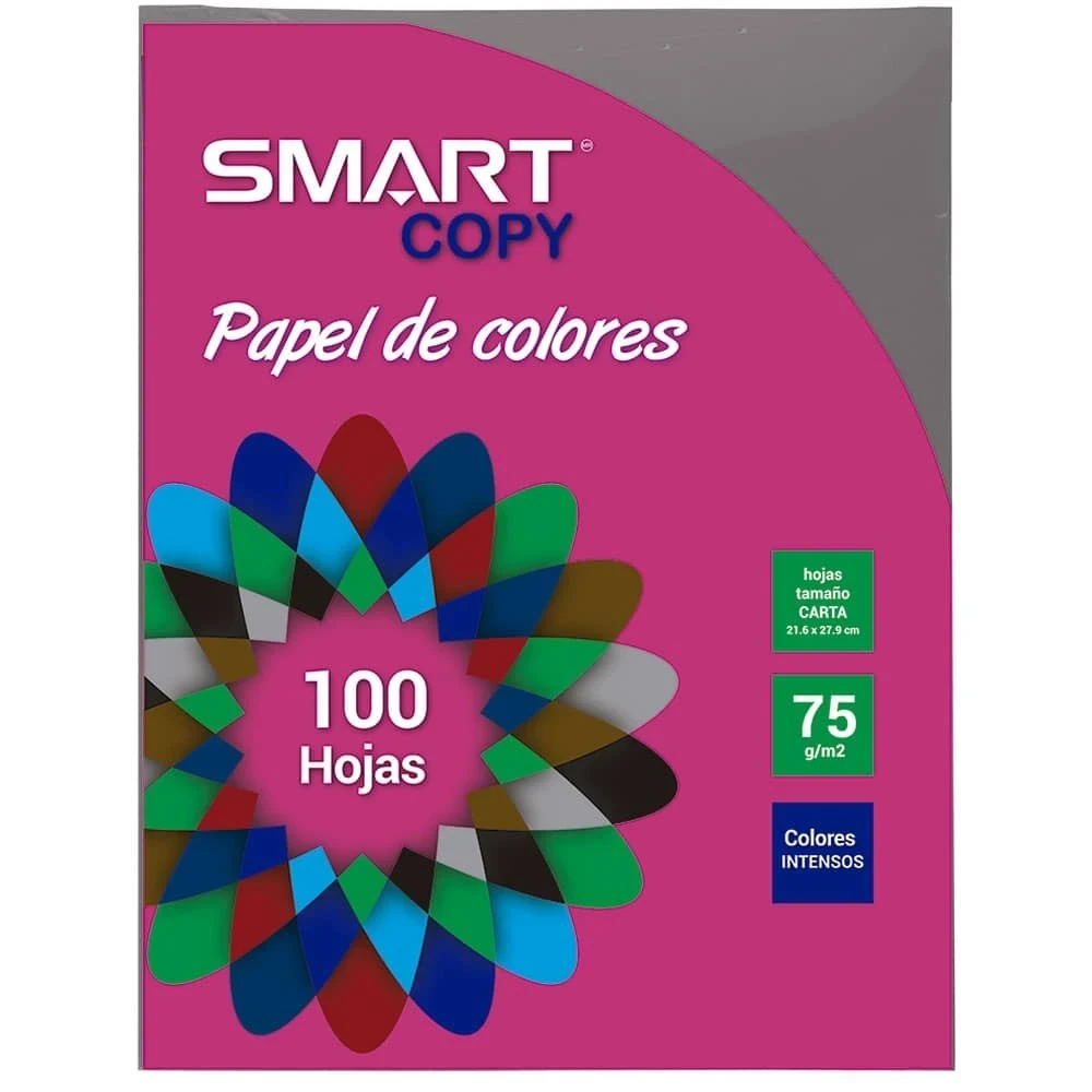 Hojas  gris 100 t/carta