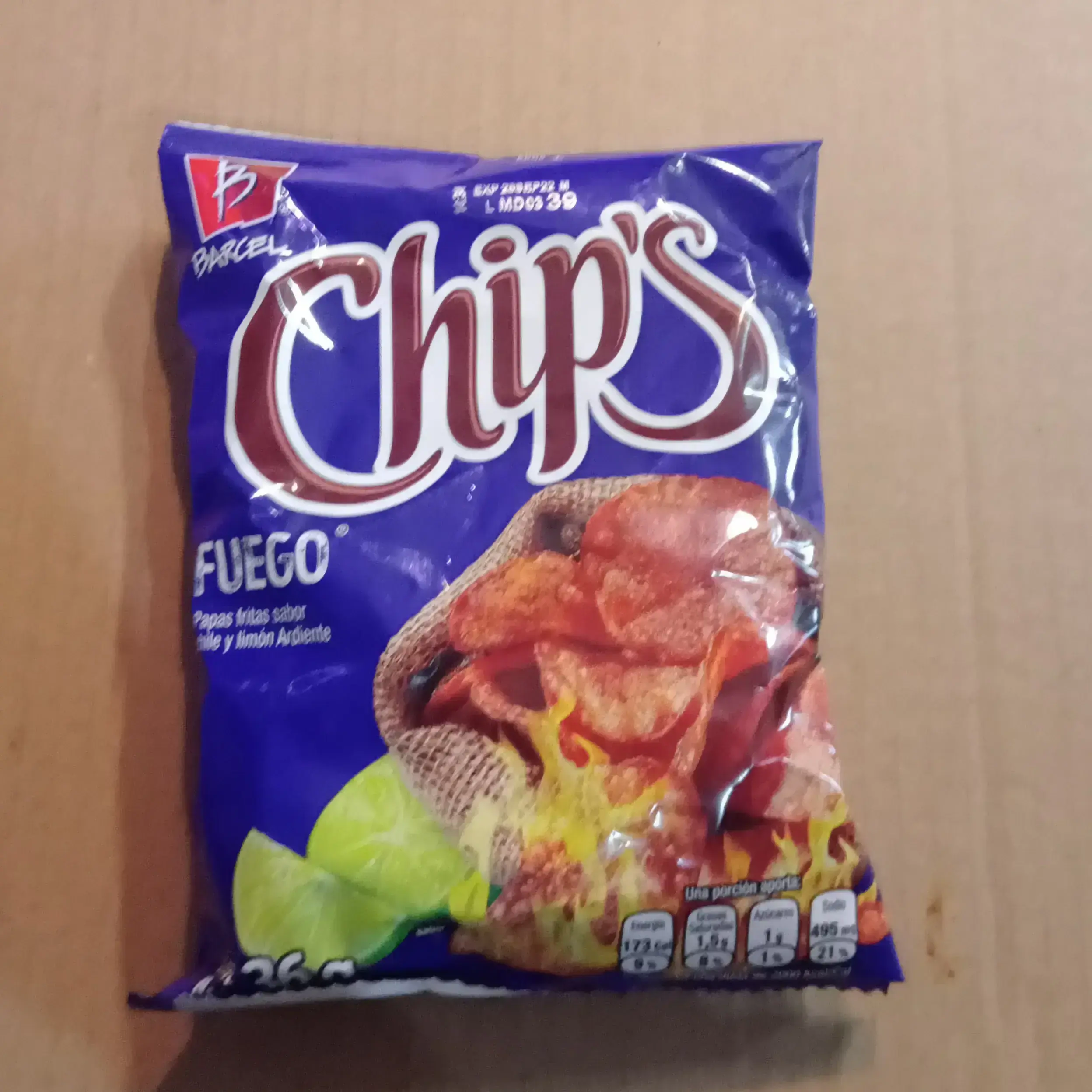 Chips fuego 36 g