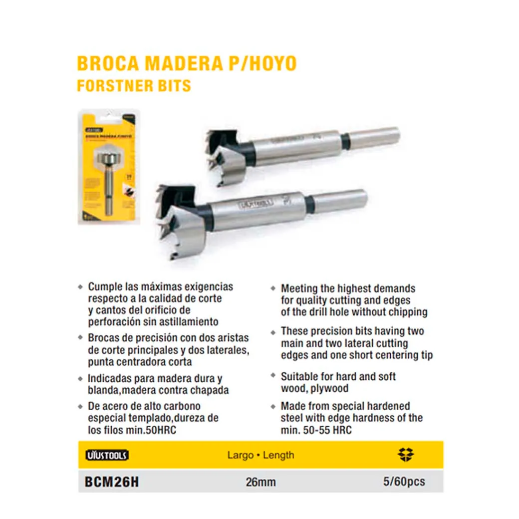 BROCA MADERA P/HOYO 26 mm