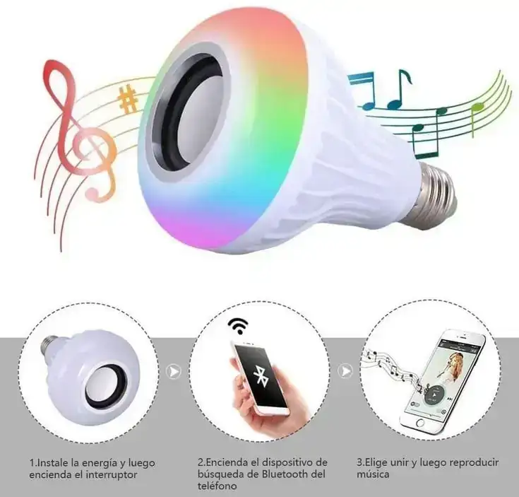 Foco bocina  bluetooth  2