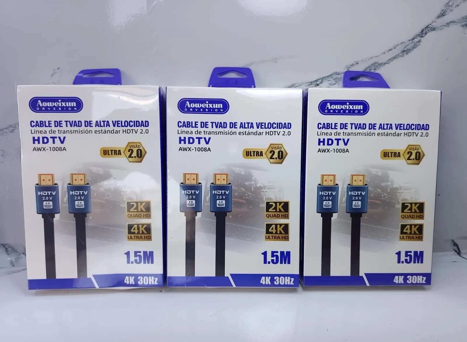 Cable HDMI/HDTV 1.5 metros alta velocidad ultra 2.0 