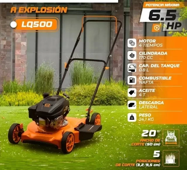 CORTADORA DE CESPED LUSQTOFF A EXPLOSION 6,5Hp 4T 170Cc 