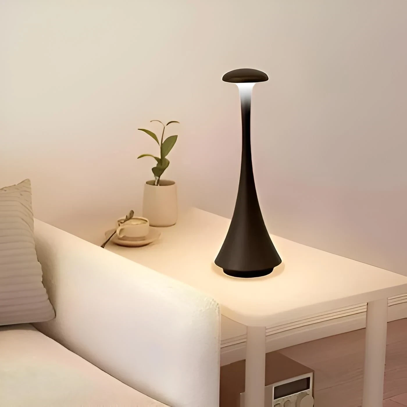 LAMPARA MESA LED SETA NEGRA 2.5W