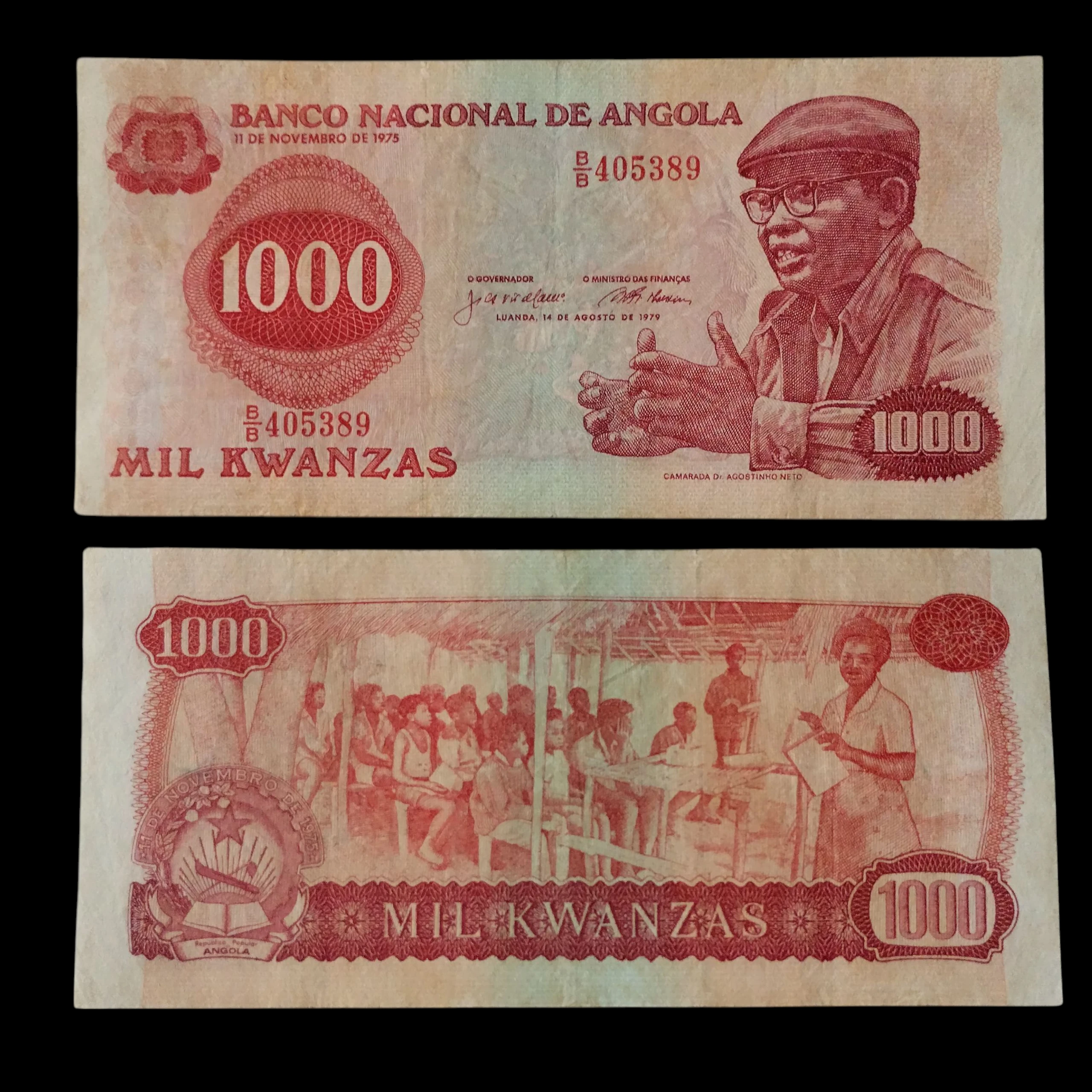 • Angola 1000 kwanzas circulado 