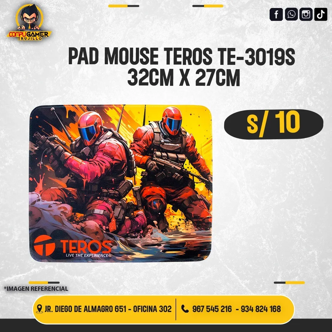PAD MOUSE TEROS TE-3019S