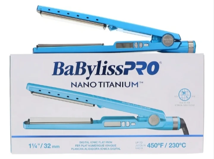 PLANCHITA BABYLISS PRO NANO TITANUM CELESTE