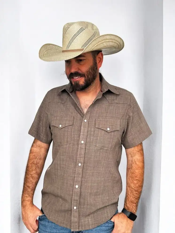CAMISA VAQUERA CABALLERO MANGA  CORTA 