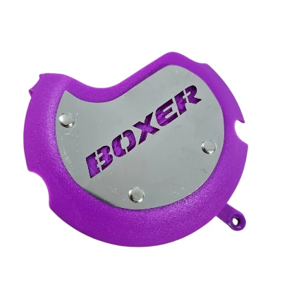 Boxer Bajaj Protector tapa Clutch lamina acero Morado GAL